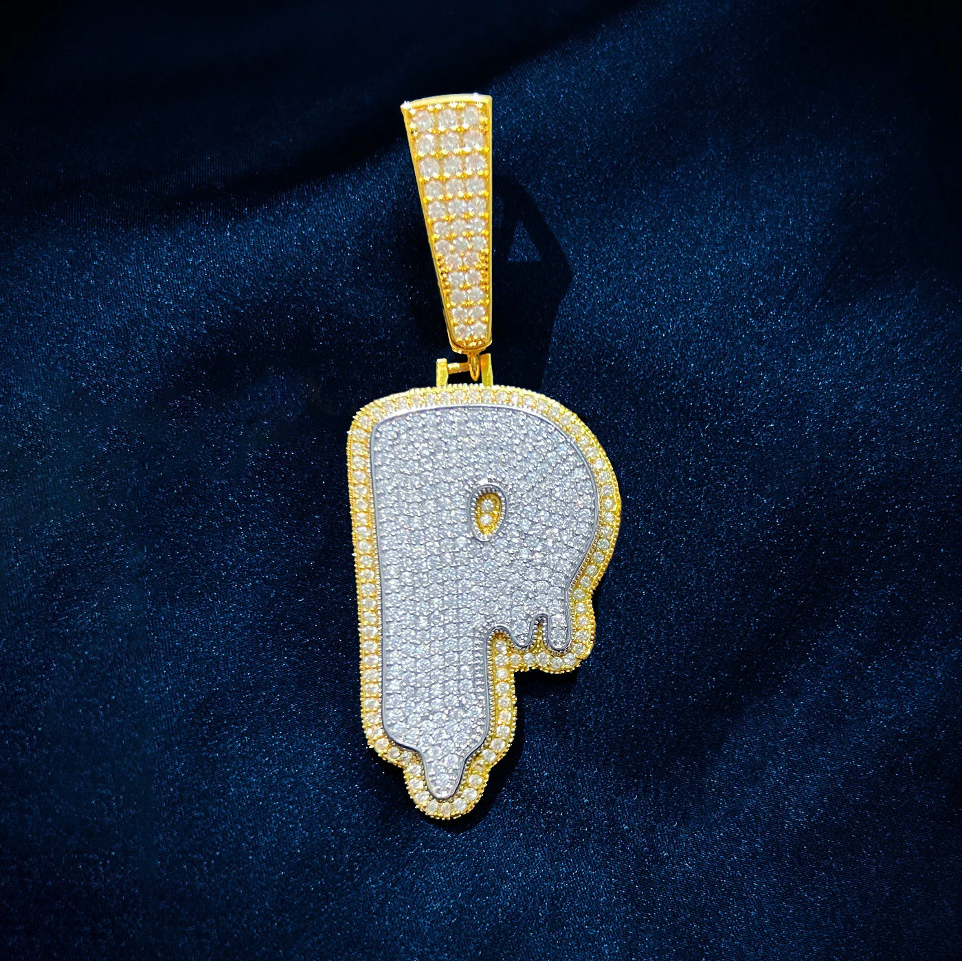 Drip Bubble Single Letter Pendant - Different Drips