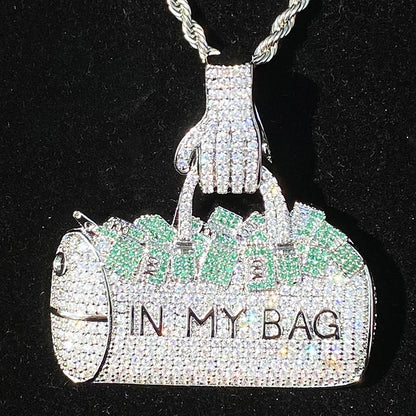 Iced In My Bag Money Duffle Pendant