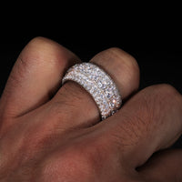 Thumbnail for S925 Moissanite 5 Layer Diamond Band Ring - Different Drips
