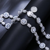 Thumbnail for S925 Moissanite 14mm Diamond Stationed Bracelet - Different Drips