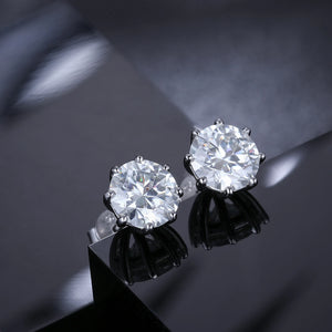 S925 0.5-12ct Moissanite Stud Earrings - Different Drips