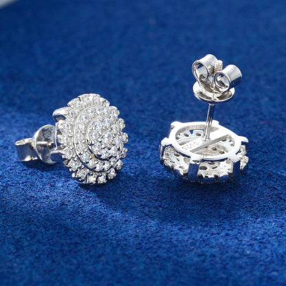 Sunburst Cluster Stud Earrings - Different Drips