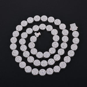 S925 Moissanite Round Link Pave Chain - Different Drips