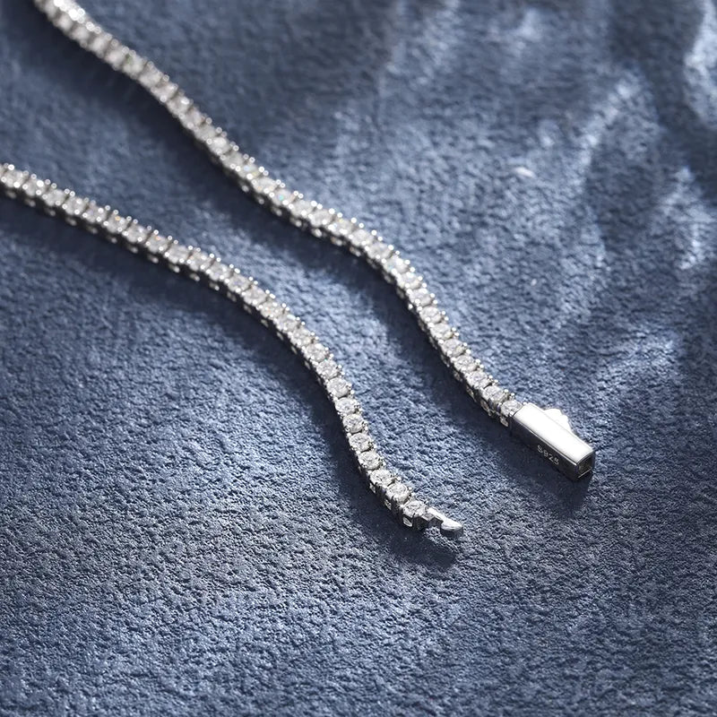 2-5mm S925 Moissanite Diamond Tennis Chain - Different Drips