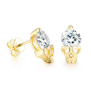 S925 Moissanite Skeleton Stud Earrings - Different Drips