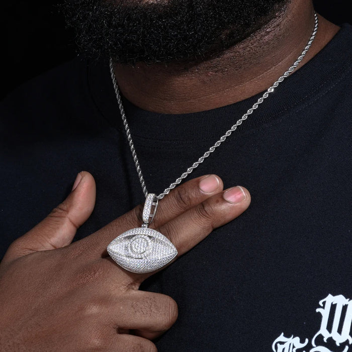 S925 Moissanite Diamond Evil Eye Pendant - Different Drips