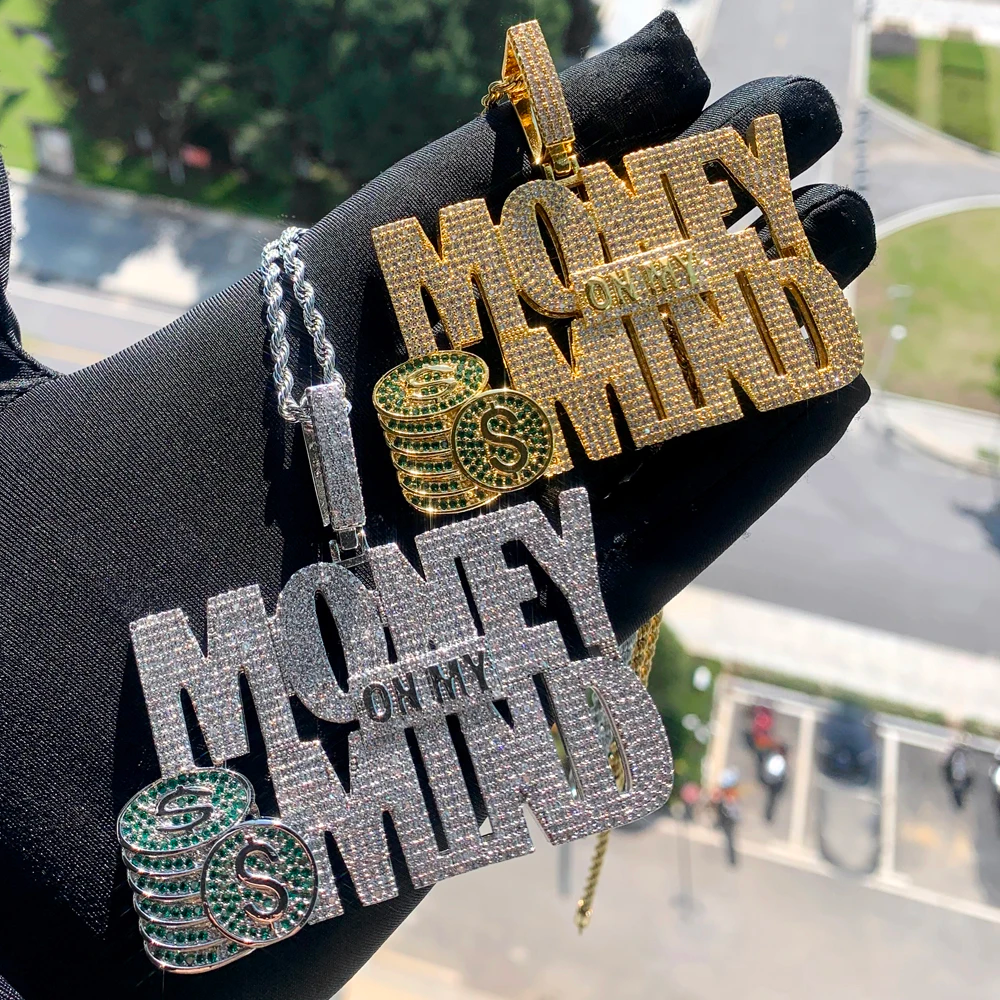 Iced Out Money On My Mind Pendant - Different Drips