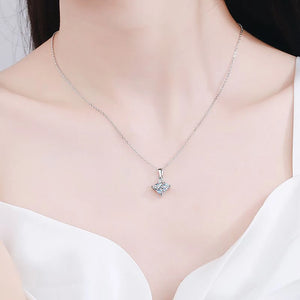 Women's S925 Rhombus Cut Moissanite Pendant - Different Drips