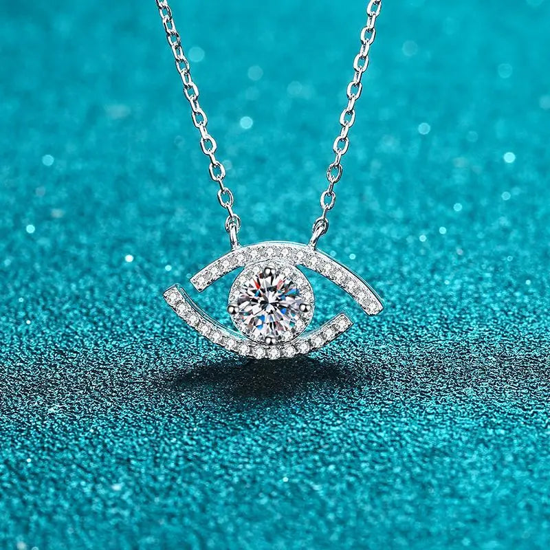 Women's S925 Moissanite Diamond Eye Pendant - Different Drips