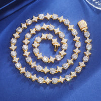 Thumbnail for 8mm S925 Moissanite Star Link Tennis Chain - Different Drips
