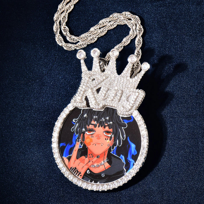 Crowned King Custom Photo Pendant - Different Drips