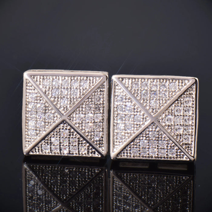 10mm Square Cut Umbrella Earrings - Different Drips