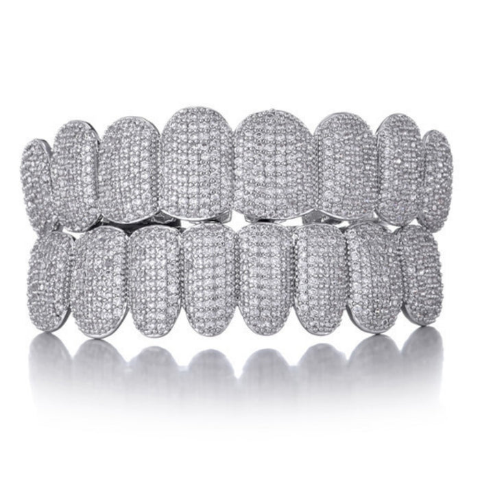 8 Tooth Standard Iced Grillz - Different Drips