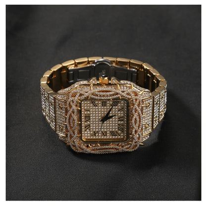 Iced Thorn Bezel Square Watch