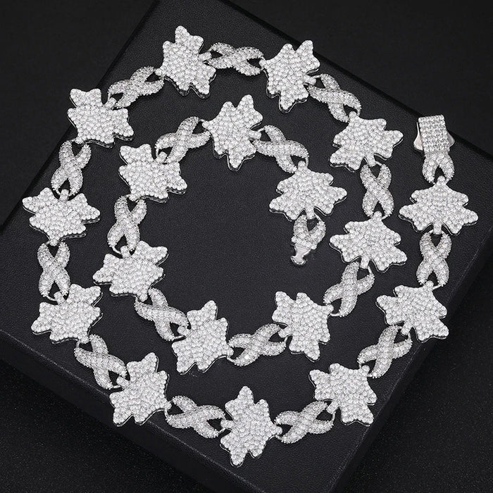 S925 Moissanite Butterfly Infinity Link Chain - Different Drips