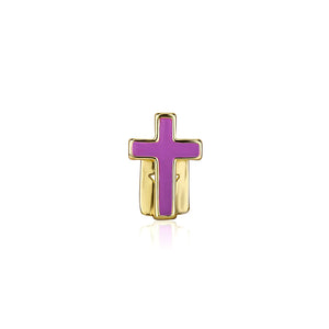 Enamel Cross Single Tooth Grillz - Different Drips