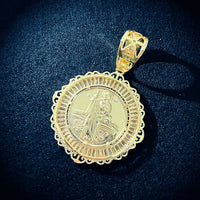 Thumbnail for Baguette Jesus Medallion Pendant - Different Drips