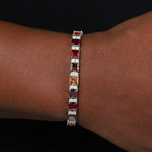 Ombré Princess-Cut Tennis Bracelet - Different Drips