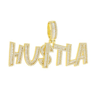 Thumbnail for Iced Out Baguette Hustla Pendant - Different Drips