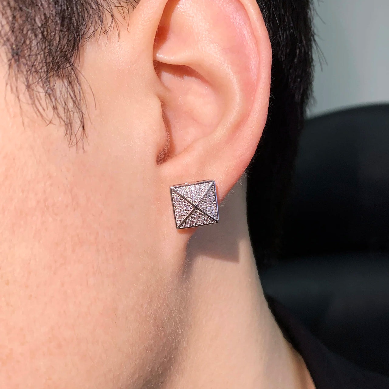 10mm Square Cut Umbrella Earrings - Different Drips