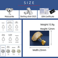 Thumbnail for S925 Moissanite Skull Stud Earrings - Different Drips