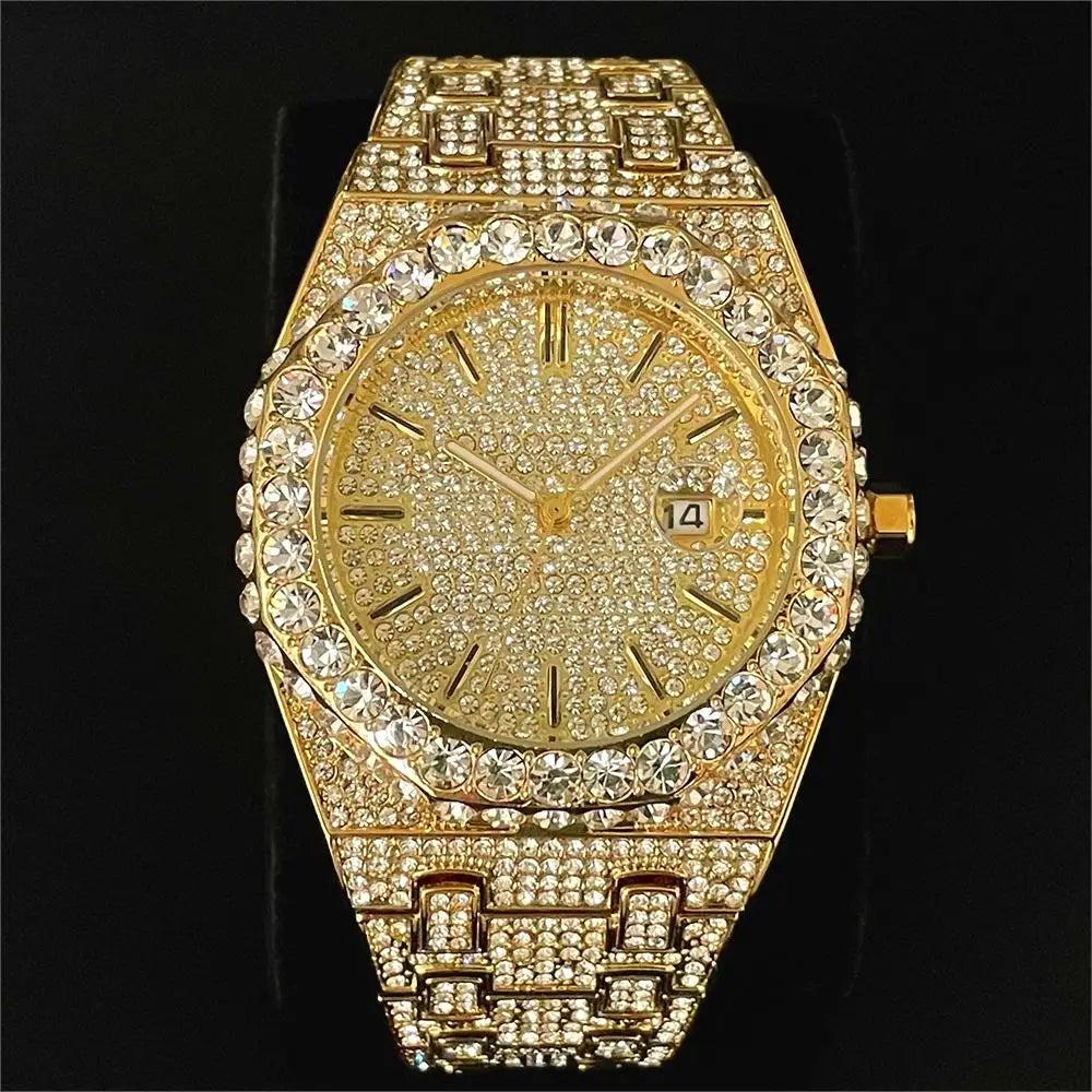 Bust Down Royal Blue Iced Out Watch - Different Drips