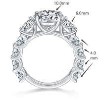 Thumbnail for Women's S925 Moissanite 8 Diamond Ring - Different Drips