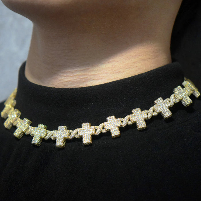 15mm Cross Infinity Link Chain - Different Drips