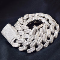 Thumbnail for 28mm Baguette Cuban Link chain - Different Drips