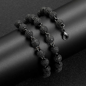 8mm Black Ball Link Chain - Different Drips