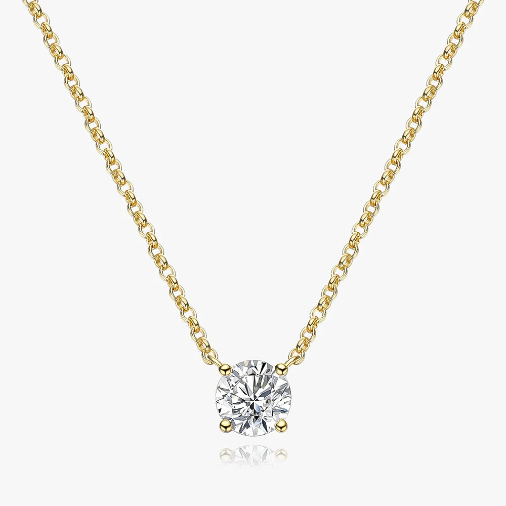 Women's S925 Moissanite Solitaire Diamond Cut Pendant - Different Drips