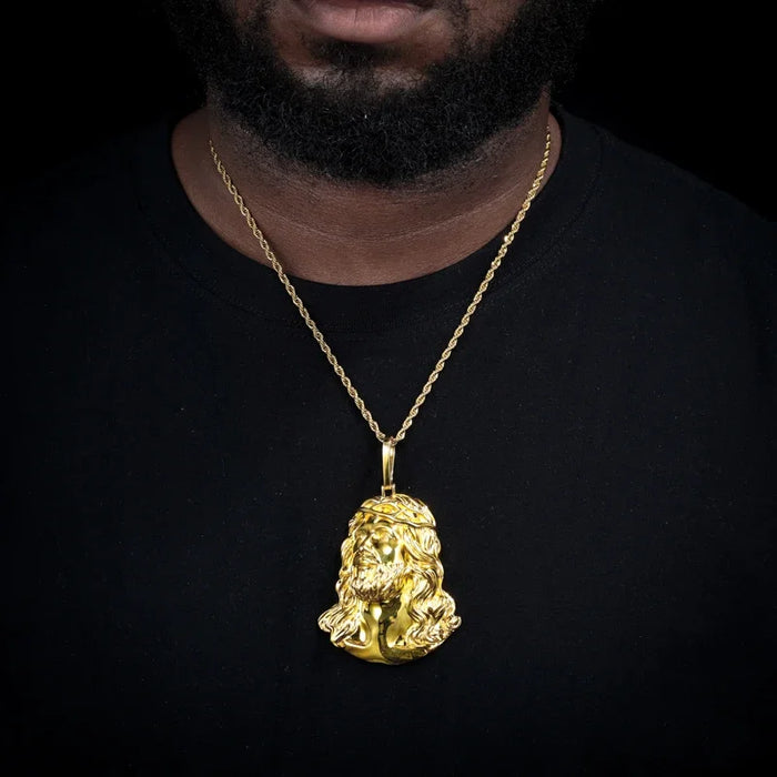 S925 Solid Jesus Piece Pendant - Different Drips