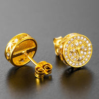 Thumbnail for S925 Moissanite Cross Round Cut Earrings - Different Drips