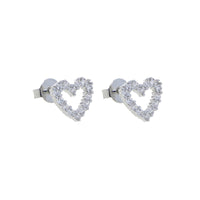 Thumbnail for S925 Women's Hollow Heart Stud Earrings - Different Drips