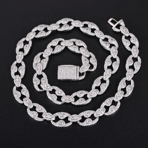 S925 Moissanite Diamond Open Mariner Chain - Different Drips