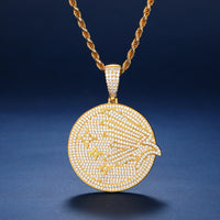 Thumbnail for S925 Moissanite Eagle Coin Pendant - Different Drips