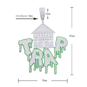 Glow In The Dark Trap House Pendant - Different Drips