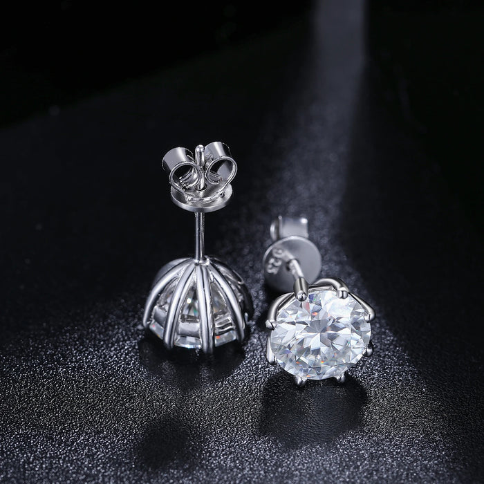 S925 0.5-12ct Moissanite Stud Earrings - Different Drips