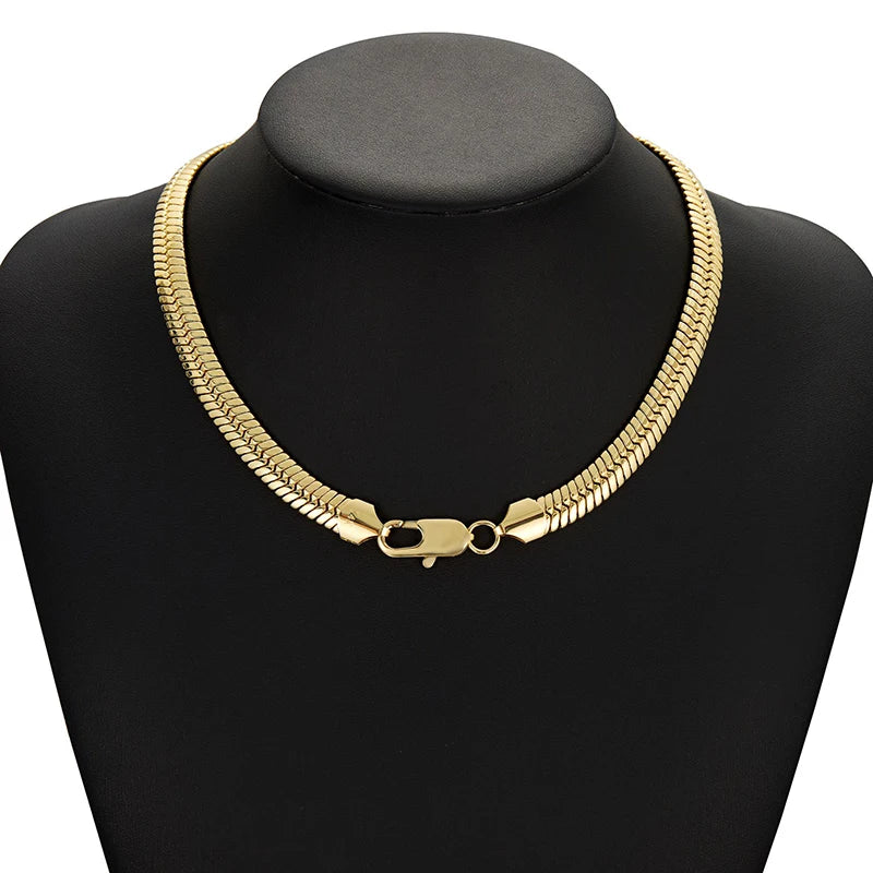 10mm Herringbone Flat Snake Chain