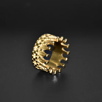 Royal Gold King Crown Ring - Different Drips