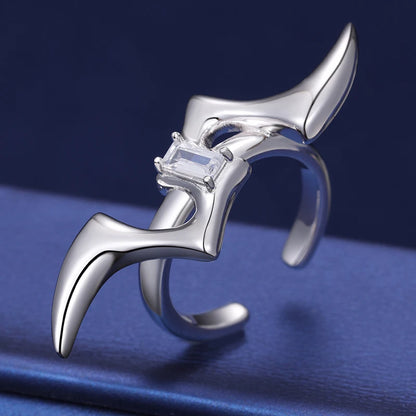 S925 Moissanite Diamond Lightning Ring - Different Drips