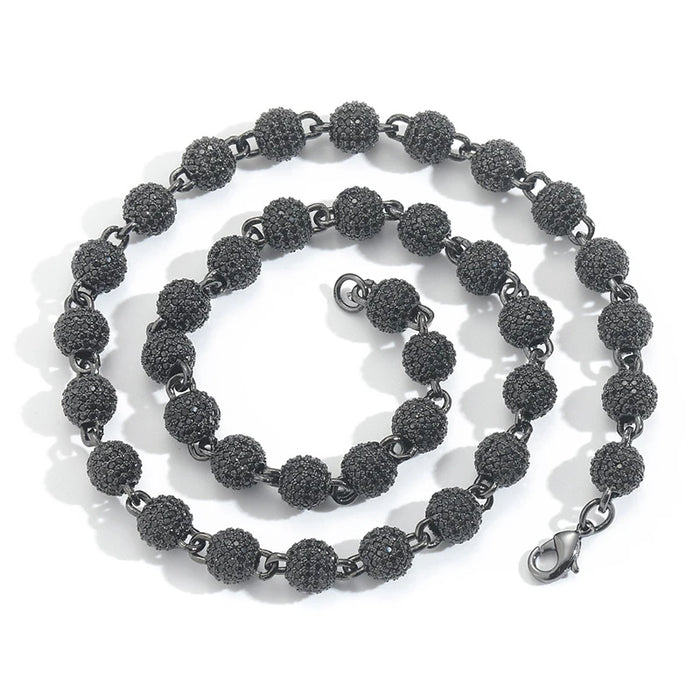 8mm Black Ball Link Chain - Different Drips