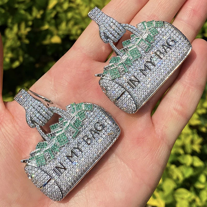 Iced In My Bag Money Duffle Pendant