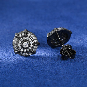 Black S925 Moissanite Dragon Claw Stud Earrings - Different Drips