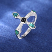Thumbnail for S925 Moissanite Knights Handle Ring - Different Drips