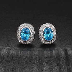 S925 Moissanite Diamond Gem Earrings - Different Drips