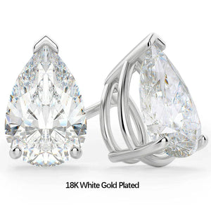 Women's S925 Waterdrop Pear Cut Moissanite Diamond Earrings - Different Drips