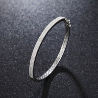 Thumbnail for 4mm S925 3 Row Moissanite Cuff Bracelet - Different Drips
