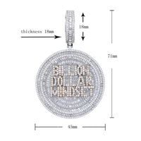 Thumbnail for Iced Out Baguette Billon Dollar Mindset Pendant - Different Drips