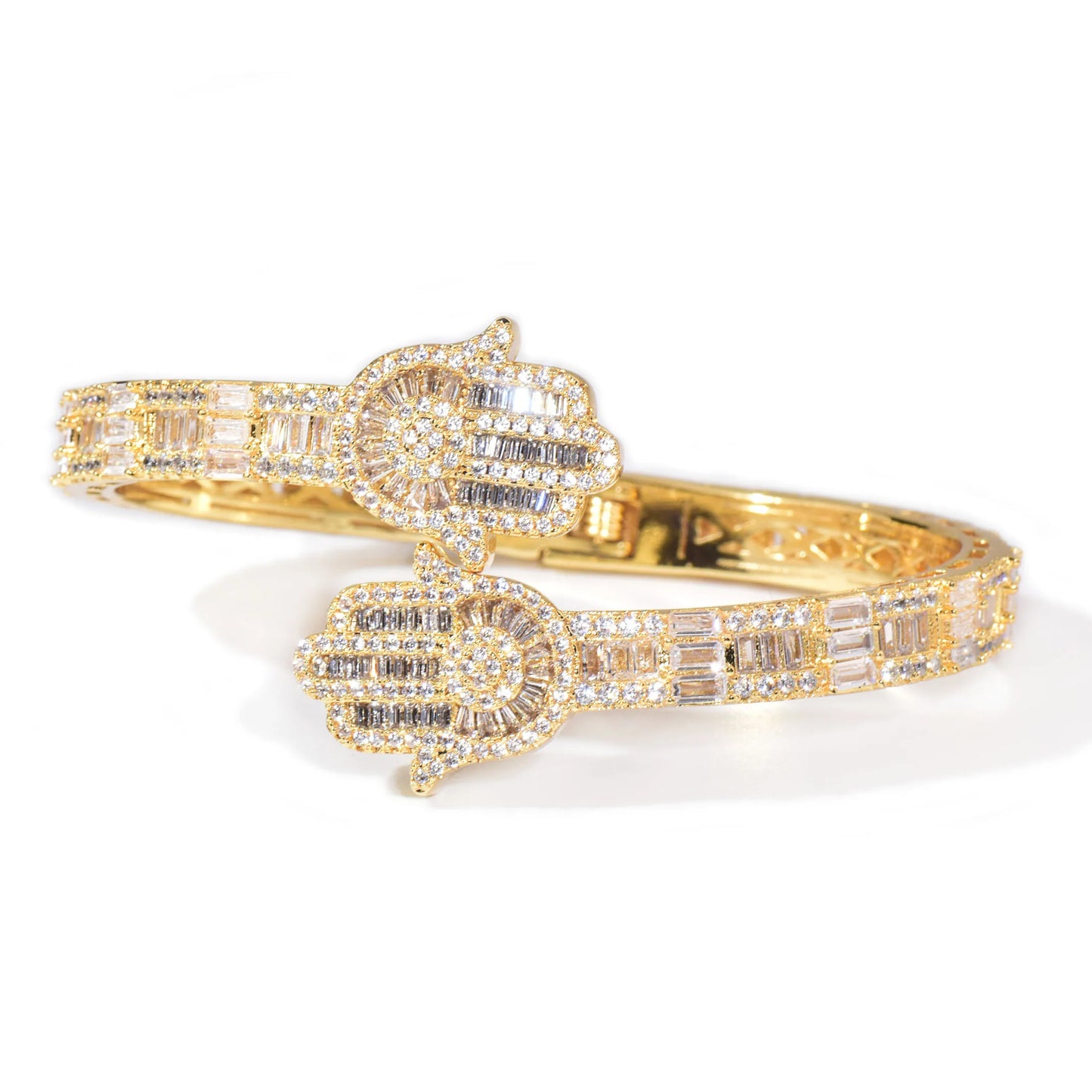 Baguette Hasma Hand Cuff Bangle Bracelet - Different Drips